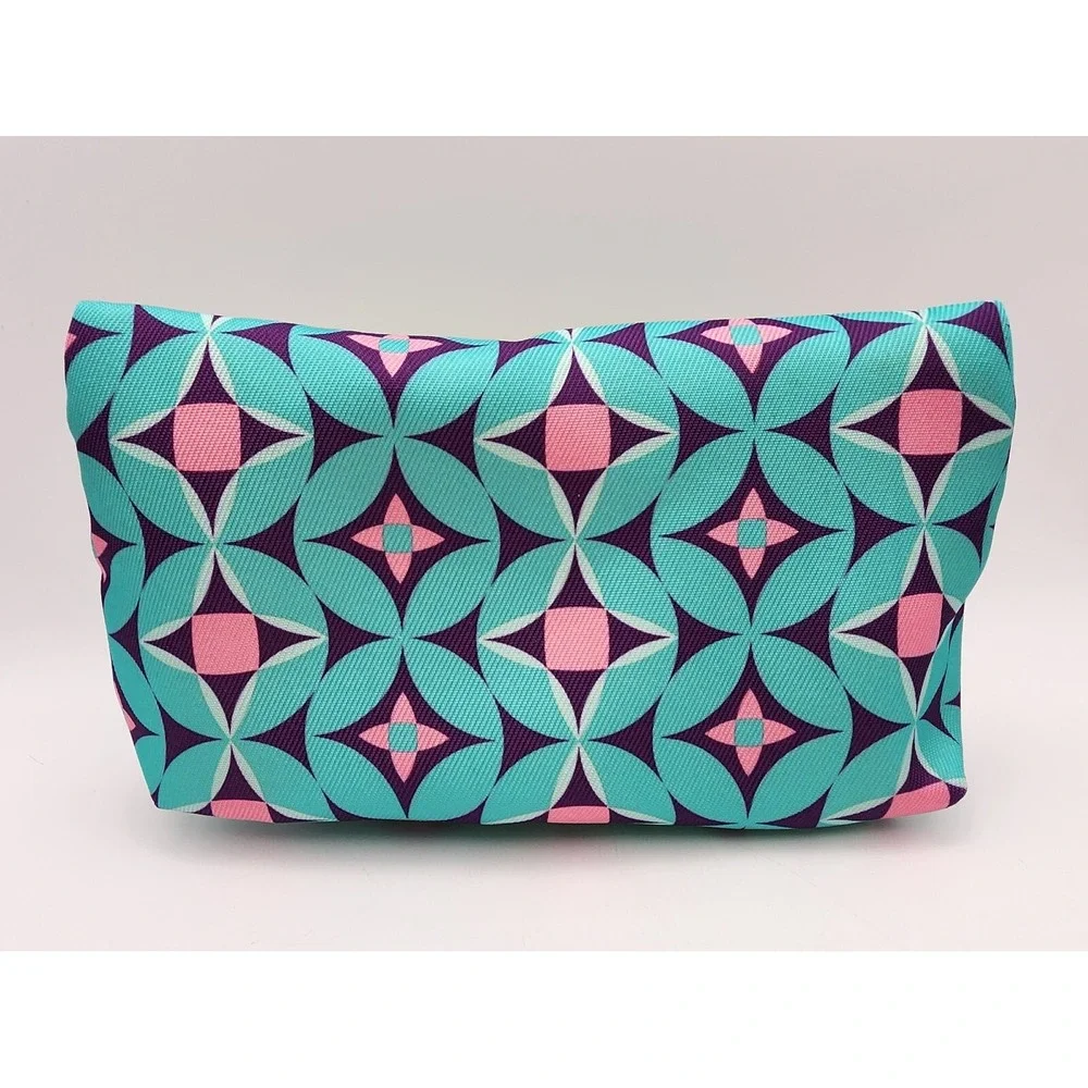 Vintage clinique makeup bag NWT‎ geometric pattern